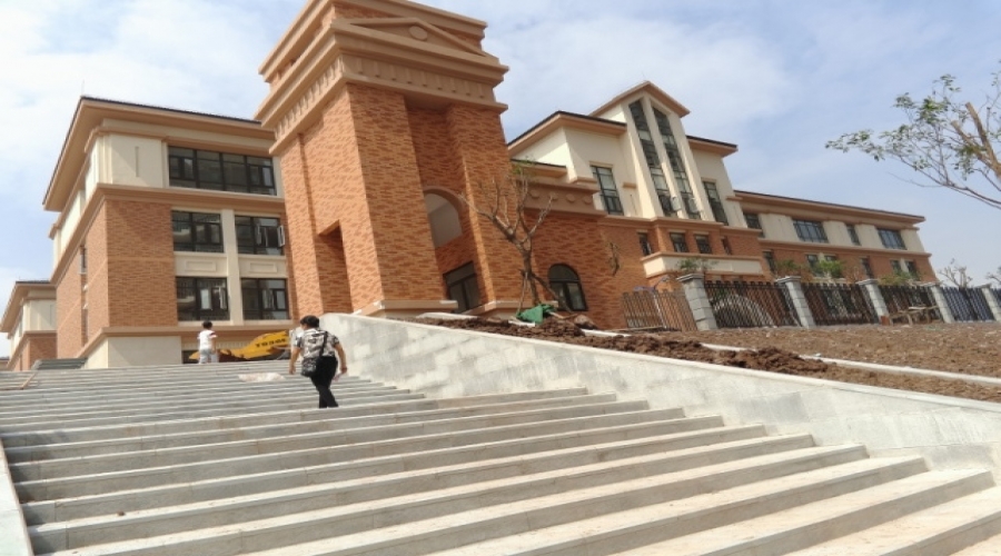 重慶市兩江小學(xué)外墻軟瓷，外墻干掛石材